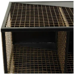 Industrial Mesh Metal Console Table Black - Olivia & May -Furniture Specialty Store GUEST c050441a 2687 45cc a372 fc7497b5b29f