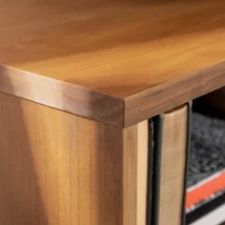 Cara Mid-Century Modern 3 Drawer TV Stand For TVs Up To 65" - Saracina Home -Furniture Specialty Store GUEST c0771c8f 1199 4b9d aa3f 8f005f897cbe