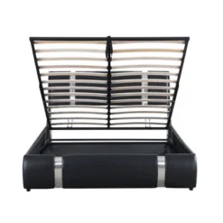 Upholstered Faux Leather Platform Bed With A Hydraulic Storage System-ModernLuxe -Furniture Specialty Store GUEST c1f724f3 e8f9 44a6 8267 4f53e012410d