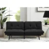 Finley Convertible Futon Sofa Bed Black - Serta -Furniture Specialty Store GUEST c231ca29 4933 4b59 978e 1a7af7466c54