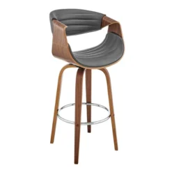 26" Arya Swivel Counter Height Barstool With Faux Leather - Armen Living -Furniture Specialty Store GUEST c27b5885 36c9 46bb 8409 0f46eb22a756