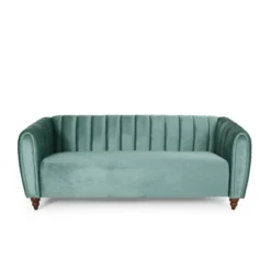 Richland Modern Glam Velvet Channel Stitch 3 Seater Sofa - Christopher Knight Home -Furniture Specialty Store GUEST c28eda81 9826 4fe0 b800 b08e99b74f24
