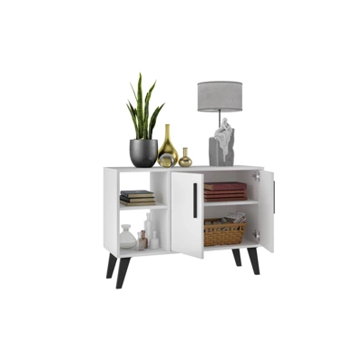 35.43" Amsterdam Sideboard White - Manhattan Comfort 5 35.43" Amsterdam Sideboard White - Manhattan Comfort - Image 3