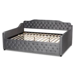 Freda Velvet Fabric Upholstered Button Tufted Daybed - Baxton Studio 9 Freda Velvet Fabric Upholstered Button Tufted Daybed - Baxton Studio -Furniture Specialty Store GUEST c33f2bf7 ad41 4052 ab02 24d2c55050d4