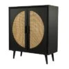 Bohemian Wood Cabinet Black - Olivia & May