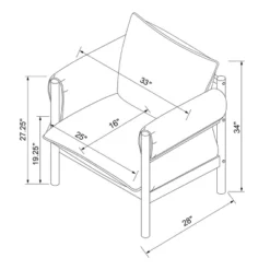 Arbon Wood Dowel Accent Chair With Cushion Arms - Threshold™ Designed With Studio McGee -Furniture Specialty Store GUEST c429d501 6755 4c8a 864f afd6717b29db