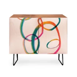 ThirtyOne Illustrations Love And Aberration Black Legged Credenza - Deny Designs -Furniture Specialty Store GUEST c543e57c 728a 4a0a 8e7e 2eae61af2b7c