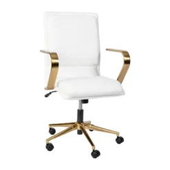 Merrick Lane Mid-Back Home Office Chair With Armrests, Height Adjustable Swivel Seat And Five Star Base -Furniture Specialty Store GUEST c55c8695 94eb 4b49 ae79 c43c60c2f759