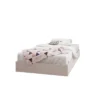 Paris Platform Bed With Headboard White - Nexera