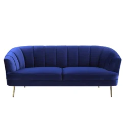 78" Eivor Sofa Blue Velvet - Acme Furniture -Furniture Specialty Store GUEST c67b66aa 18b2 4972 8728 71c647912699