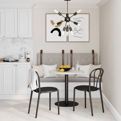 King Upholstered Wall Mount Floating Headboard Feather Gray - Nathan James 8 King Upholstered Wall Mount Floating Headboard Feather Gray - Nathan James - Image 6