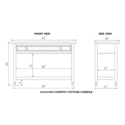Console Table Hardwood White - Alaterre Furniture -Furniture Specialty Store GUEST c6a2de9d c836 4154 9036 dd73473c61d6
