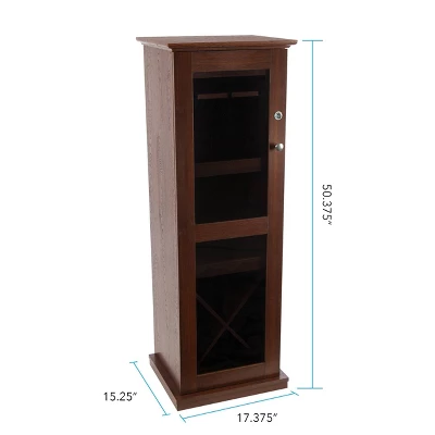 Herrin Locking Bar Cabinet Chestnut - Atlantic 4 Herrin Locking Bar Cabinet Chestnut - Atlantic - Image 2