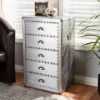 5 Drawer Davet Metal Accent Chest Silver - Baxton Studio -Furniture Specialty Store GUEST c7337fb1 7ddd 45c4 976c 61f776edc31f