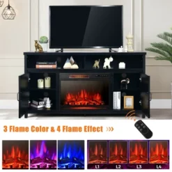 Costway 1350W Electric Fireplace Heater W/59'' Fireplace TV Stand -Furniture Specialty Store GUEST c7594e2b d104 4b7d 8b00 13e638404612