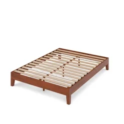 12" Wen Deluxe Wood Platform Bed Frame Cherry - Zinus -Furniture Specialty Store GUEST c970cec3 c528 40aa 9aeb 047179f36ee0