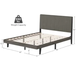 Costway Upholstered Tufted Bed Wood Platform Mattress Foundation Headboard Queen -Furniture Specialty Store GUEST c9bc54bc dd10 457e b8b9 b799856f6fdf