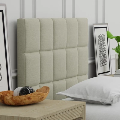 Glenwillow Home Upholstered Headboard With 26" Tall Panel 8 Glenwillow Home Upholstered Headboard With 26" Tall Panel - Image 6