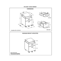 Rolling And Locking File Cabinet Gray - Techni Mobili -Furniture Specialty Store GUEST cb142e59 838f 4b85 8872 7c3aaac55c9c