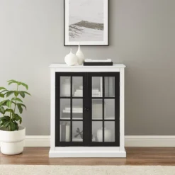 Cecily Stackable Storage Pantry White/Matte Black - Crosley 17 Cecily Stackable Storage Pantry White/Matte Black - Crosley -Furniture Specialty Store GUEST cb30c0cf 4429 4b34 a5d7 311fa2076339