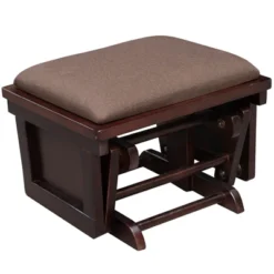 HOMCOM Nursery Glider Rocking Chair With Ottoman, Thick Padded Cushion Seating And Wood Base -Furniture Specialty Store GUEST cb493f33 3ae7 4ddb a9c4 1589627b407e