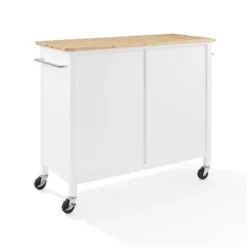 Soren Wood Top Kitchen Island/Cart Natural/White - Crosley -Furniture Specialty Store GUEST cbaa96e5 530c 414c aa07 95b8da83d34d