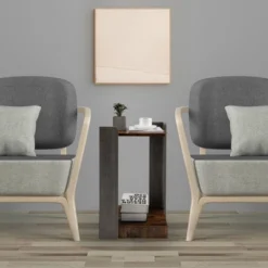 Costway 2PCS 2 Tier Sofa Side End Table Storage Shelf Small Spaces Living Room Bedroom -Furniture Specialty Store GUEST cc0b0c0e 0a8c 4f7c b2b5 3b9bd035d65f