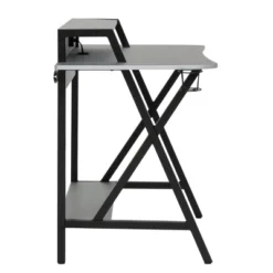 Challenger Gaming Table Black/Silver - SD Gaming -Furniture Specialty Store GUEST cc488119 959b 4d50 863f 40ae4d1af31c