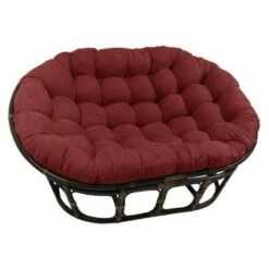 63"x45" Double Papasan With Micro Suede Cushion - International Caravan -Furniture Specialty Store GUEST ccf481b7 bcd1 4d9b 8984 833da407bfe5