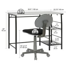2pc Study Zone Ii Student Desk And Task Chair Set - Calico Designs -Furniture Specialty Store GUEST cd6b5a58 fe92 4aab a1a1 283ff7c3d2bb