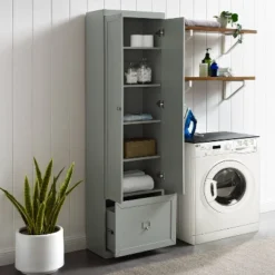 Harper Convertible Pantry Closet Gray - Crosley -Furniture Specialty Store GUEST cd8631c0 bbd3 4fe0 84a1 7bdd3376a521