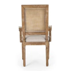 7pc Chatau Farmhouse Fabric Upholstered Wood And Cane Dining Set - Christopher Knight Home -Furniture Specialty Store GUEST cda7ee05 fc55 4495 a4e6 453ef6a98847