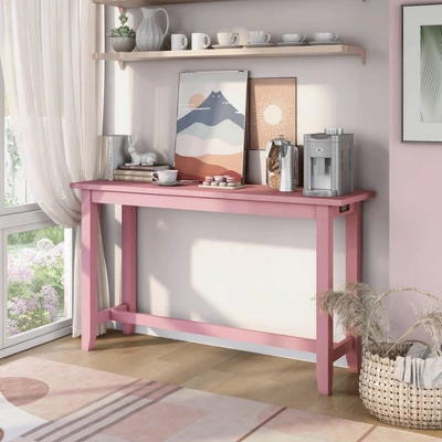 Rockland Counter Height Table With USB Port Antique Pink - HOMES: Inside + Out 3 Rockland Counter Height Table With USB Port Antique Pink - HOMES: Inside + Out