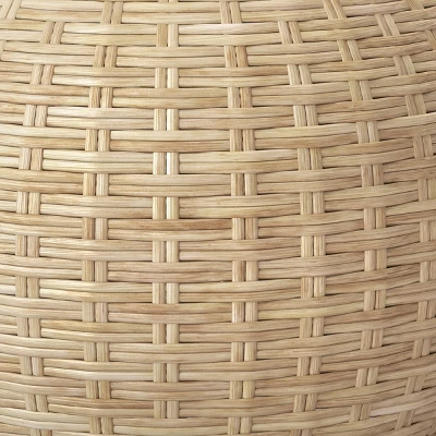 Avens Round Natural Caned Ottoman - Threshold™ 5 Avens Round Natural Caned Ottoman - Threshold™ - Image 3