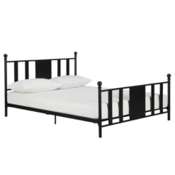 Lisa Contemporary Metal Bed Black - Room & Joy -Furniture Specialty Store GUEST cef645cf ca10 471d ad08 f0a168bad22b