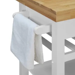 Denver Kitchen Cart White - ClickDecor -Furniture Specialty Store GUEST cf0653b2 d010 4c75 b5d0 b9f823b0fec1