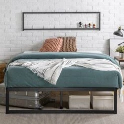 Abel 14" Metal Platform Bed Frame Black - Zinus 19 Abel 14" Metal Platform Bed Frame Black - Zinus -Furniture Specialty Store GUEST cf0923da 01e4 4e0e a28c d11d1bf7109e