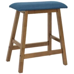 Sunnydaze Decor Sunnydaze Indoor Counter-Height Dining Table Set With 2 Cushioned Stools And 1 Cushioned Bench - Weathered Oak Finish -Furniture Specialty Store GUEST cf0e6bfe 078b 48f7 9077 83018f0edba3