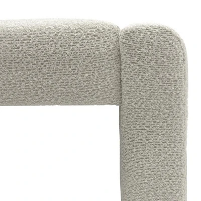 Kaia 47" Faux Shearling Look Waterfall Upholstered Bench-The Pop Maison 5 Kaia 47" Faux Shearling Look Waterfall Upholstered Bench-The Pop Maison - Image 3