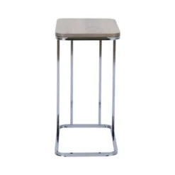 20" Cora Wood Grain Finish And Metal Base C-Table Brown - Teamson Home -Furniture Specialty Store GUEST cf84b78d b1b0 45d9 a130 13d01ce6c8e6