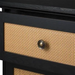 Newcomb 2 Drawer Nightstand Black - Sango -Furniture Specialty Store GUEST cfda91a7 90f3 4203 a7c0 78a15234fce5