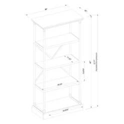 65" Conway Cast Iron Bookshelf Gray - Threshold™ -Furniture Specialty Store GUEST cff59df7 5d9c 42a0 8f0f 8fed32364e22