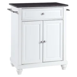 Cambridge Solid Black Granite Top Portable Kitchen Island - Crosley -Furniture Specialty Store GUEST d00f06db 9615 432f a9a2 5f688637fb00