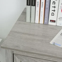 HOMCOM Retro Wooden 2-Drawer Lateral File Chest Cabinet Pedestal For Document Storage With Hanging Bar For Letter/Legal Size, Gray -Furniture Specialty Store GUEST d1614bc4 0895 4e53 9941 00b4e81c8cf3