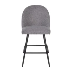 Merrick Lane Set Of 2 Modern Armless Counter Stools With Contoured Backs, Steel Frames, And Integrated Footrests -Furniture Specialty Store GUEST d177bfdd 772f 4dbb a625 741407ca11c9