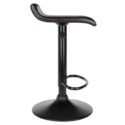Set Of 2 Paris Airlift Adjustable Swivel Stool With Faux Leather Seat And Black Metal Base Espresso/Black - Winsome -Furniture Specialty Store GUEST d1a11f25 8011 4da0 b047 358dd318fbc2