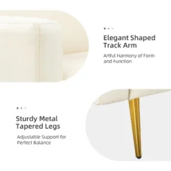 Lanna 76"Wide Vegan Leather Modern Style Convertible Futon Sofa Bed For Living Room Guest Bedroom | ARTFUL LIVING DESIGN -Furniture Specialty Store GUEST d1a66786 d6af 4cdc 8707 0711c8993daf