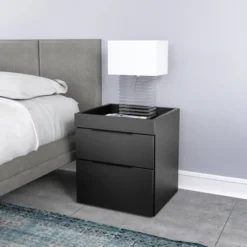 Carter Modern Double Drawer Nightstand - Eco Dream -Furniture Specialty Store GUEST d1e4860b 320a 4f9e 8506 923ec2d6808d