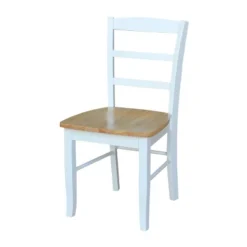 3pc Dining Table With 2 Ladderback Chairs White/Natural – International Concepts -Furniture Specialty Store GUEST d2b40af6 6480 4102 96c0 934d0cbf0d05