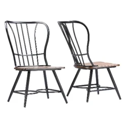 Longford Industrial Dining Chair (Set Of 2) - Baxton Studio -Furniture Specialty Store GUEST d3e0fbe7 c8bb 4f1a bb8b d1db0ac52c50